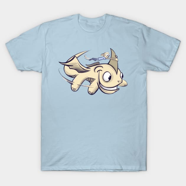 Dragon Shark T-Shirt by Jason's Doodles